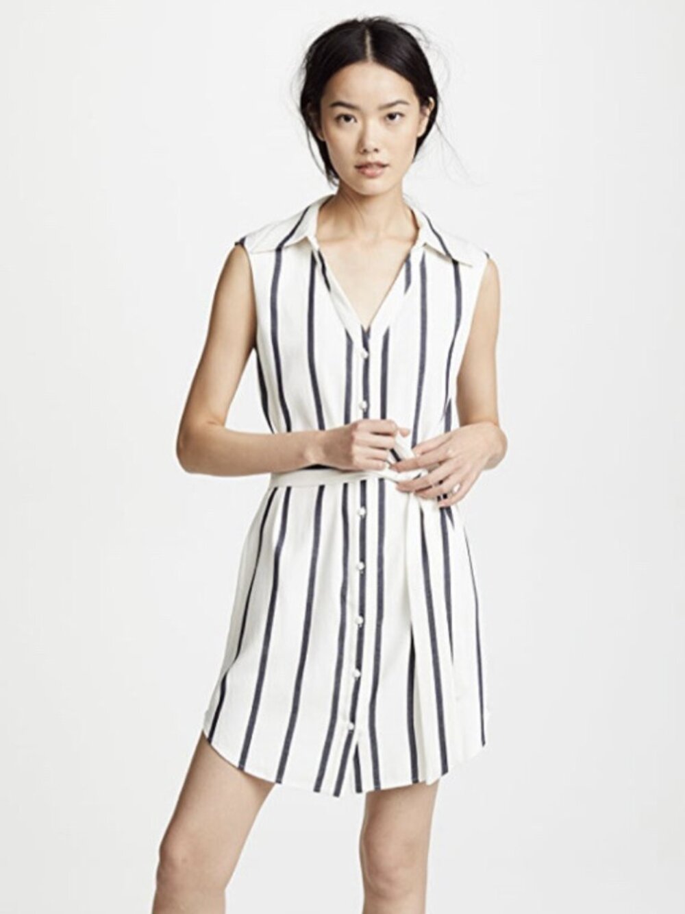 Alice and Olivia Payton Striped Shirt Dress, Retails for $275, Size 2